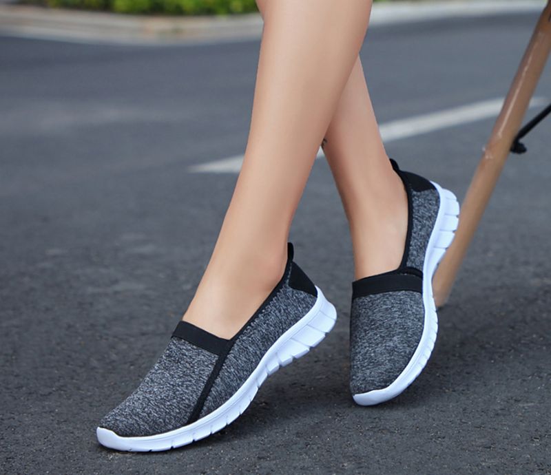 Aldana Dames Instapschoenen - Grijs