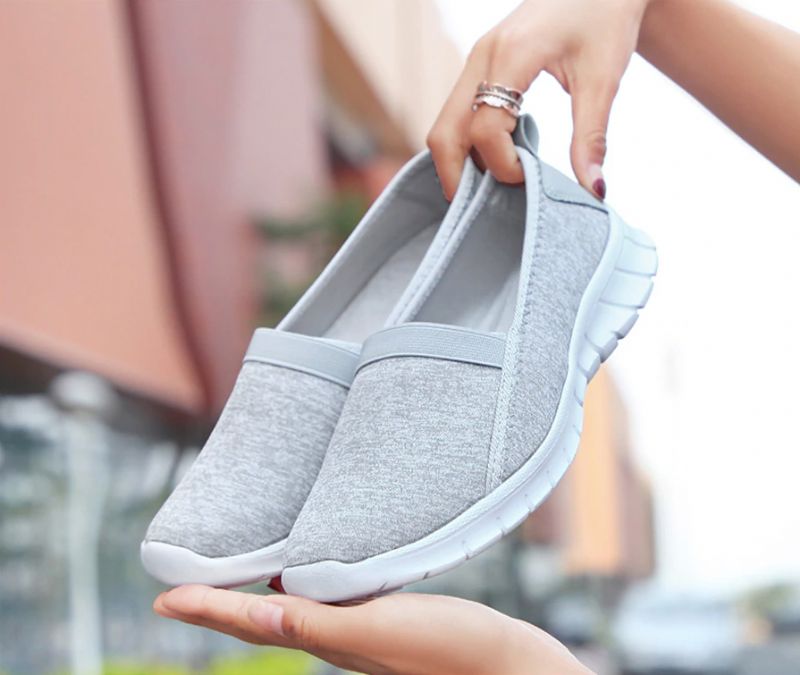 Aldana Dames Instapschoenen - Grijs