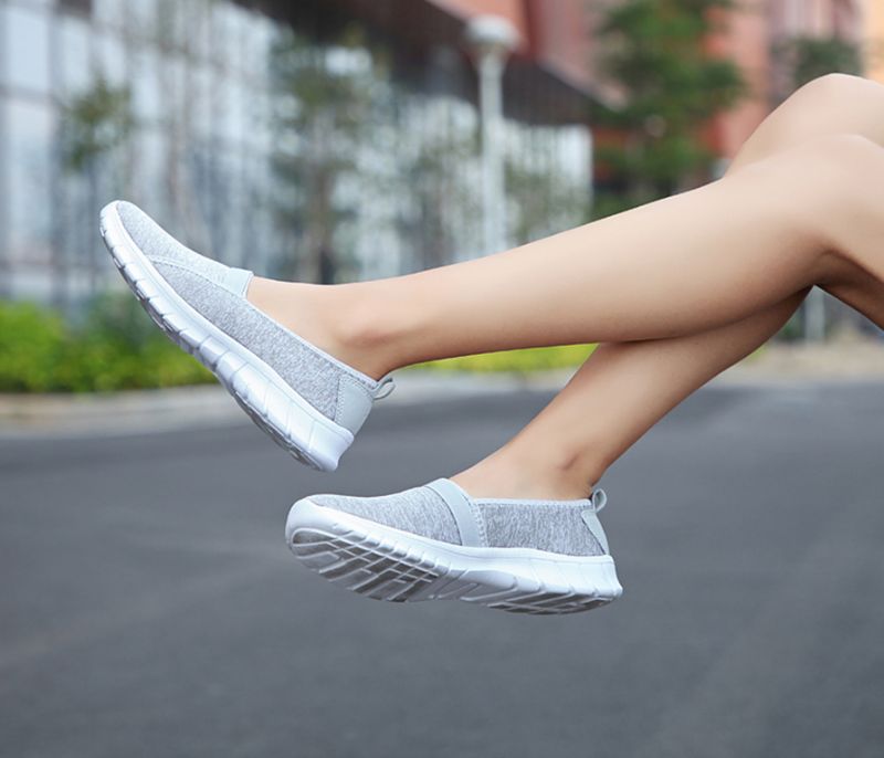 Aldana Dames Instapschoenen - Grijs