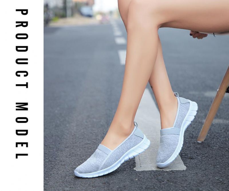 Aldana Dames Instapschoenen - Grijs