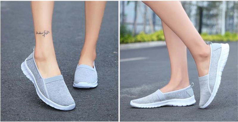 Aldana Dames Instapschoenen - Grijs