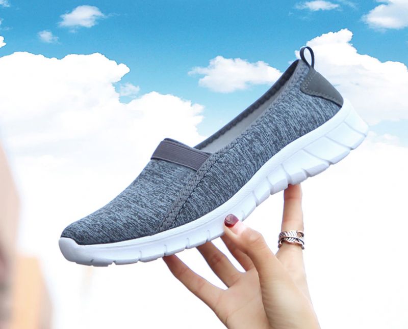 Aldana Dames Instapschoenen - Grijs