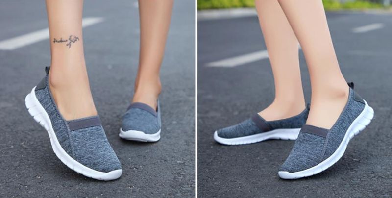 Aldana Dames Instapschoenen - Grijs