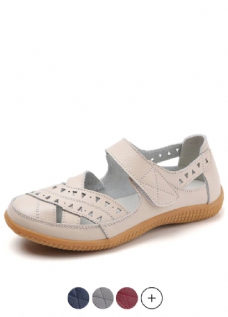 Alegria Dames Platte Leren Loafer Schoenen