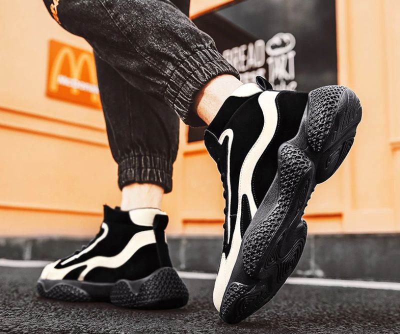 Aleix Heren Mode Sneakers - Zwart