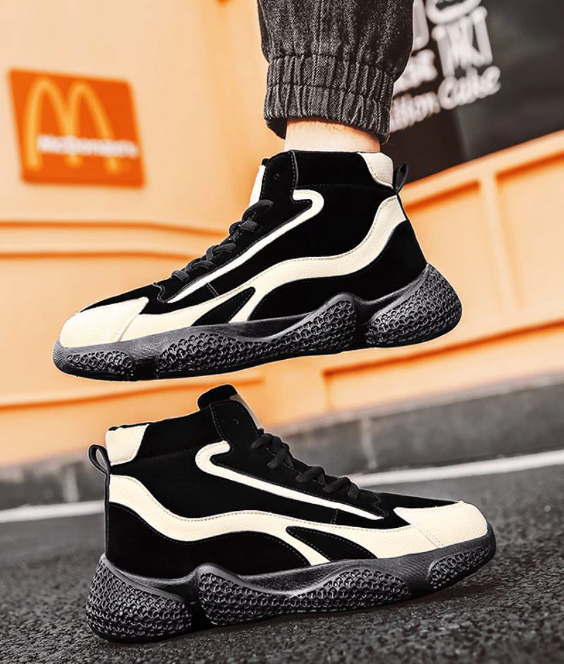 Aleix Heren Mode Sneakers - Zwart