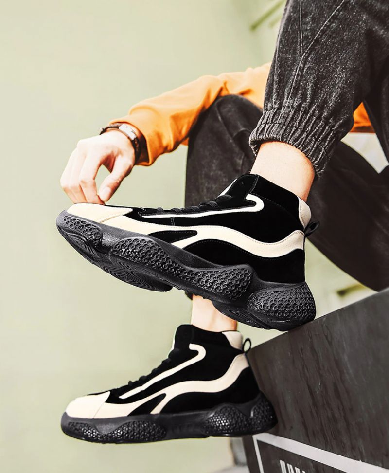 Aleix Heren Mode Sneakers - Zwart