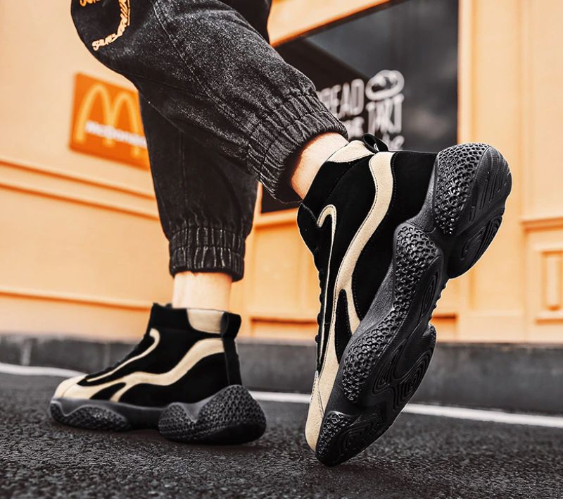 Aleix Heren Mode Sneakers - Zwart
