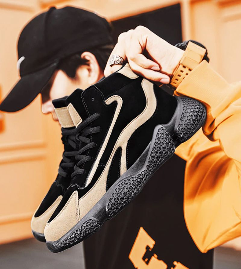 Aleix Heren Mode Sneakers - Zwart