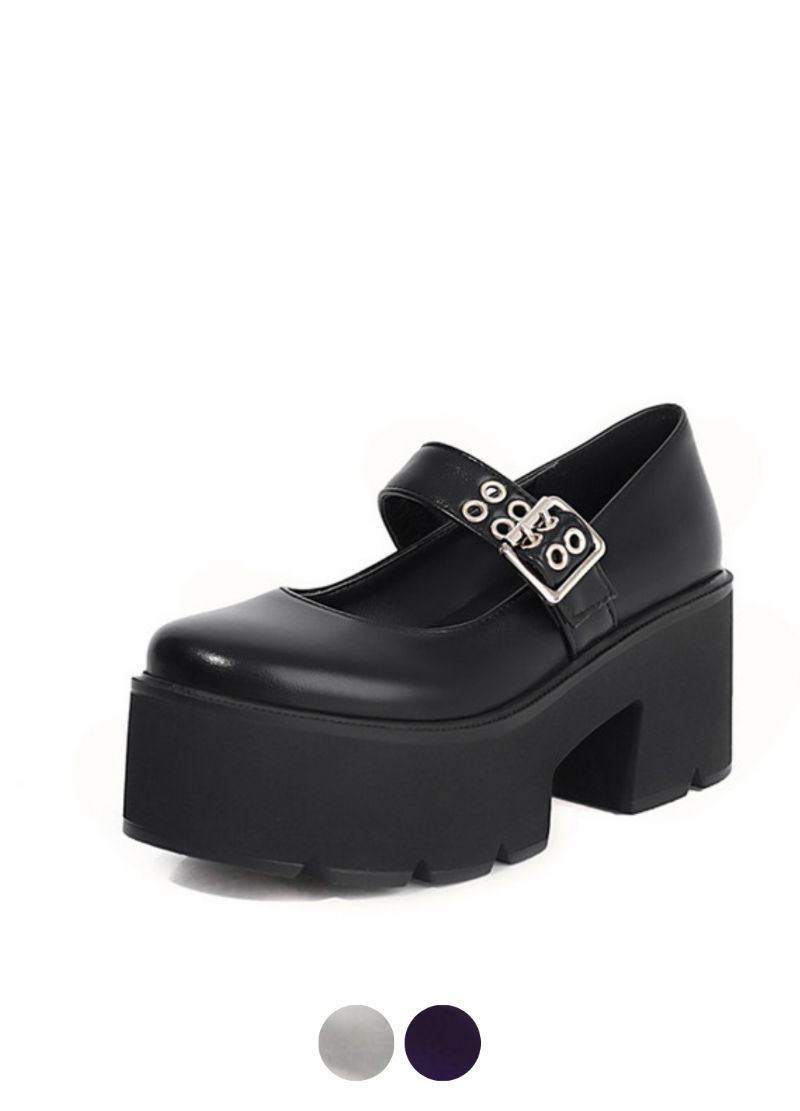 Aleja Dames Ronde Neus Platform Schoenen