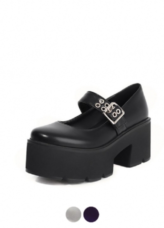 Aleja Dames Ronde Neus Platform Schoenen