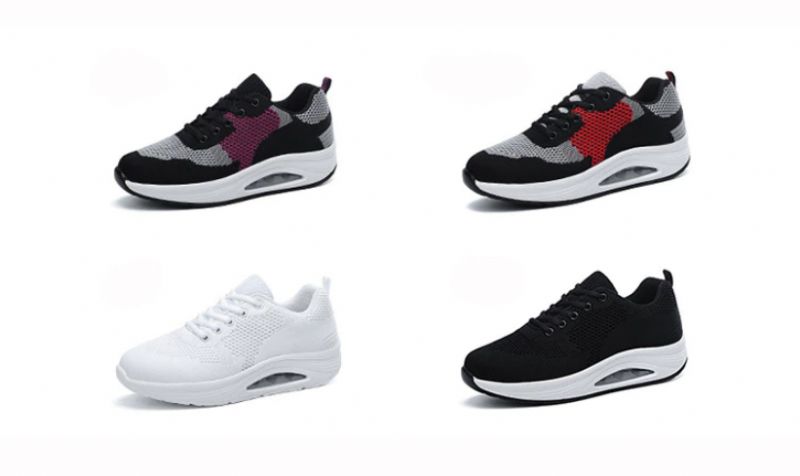 Aleja Platform Sneakers Voor Dames - Zwart