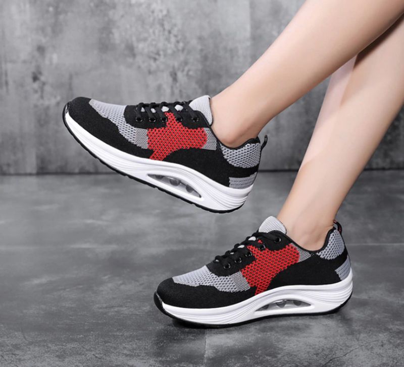 Aleja Platform Sneakers Voor Dames - Zwart