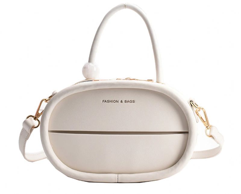 Alejo Dames Kleine Kunstleren Crossbody Handtas - Beige