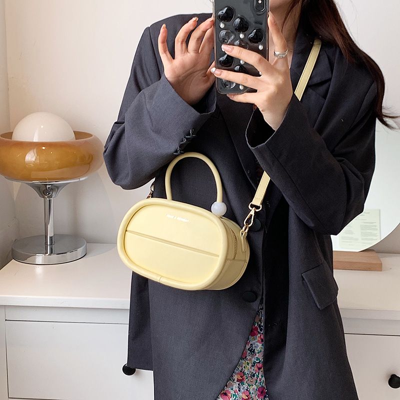 Alejo Dames Kleine Kunstleren Crossbody Handtas - Beige