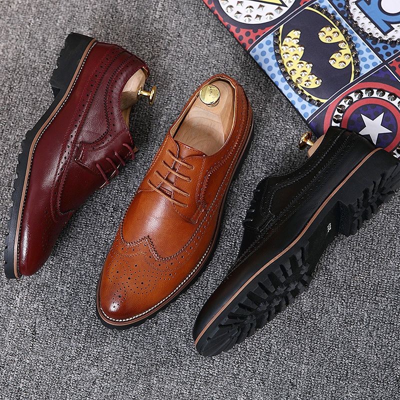 Alemar Heren Loafers Geklede Schoenen - Bruin