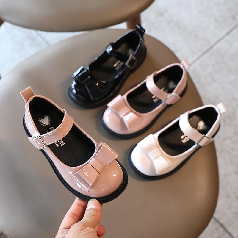 Alessa Meisjes Platte Schoenen - Zwart