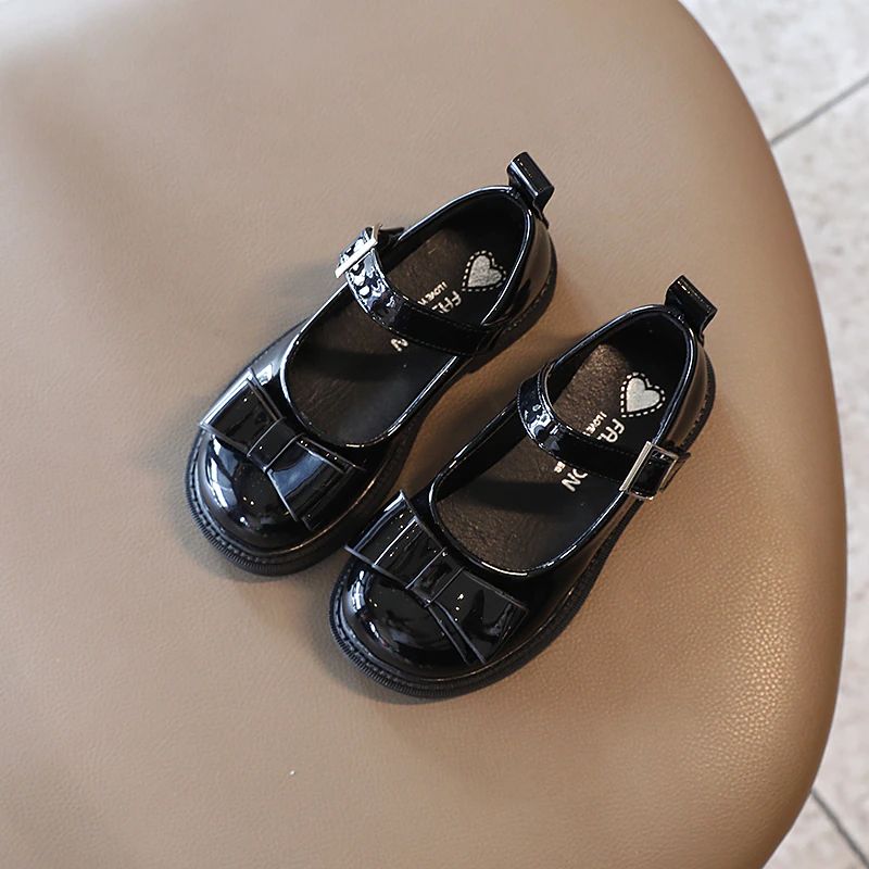 Alessa Meisjes Platte Schoenen - Zwart