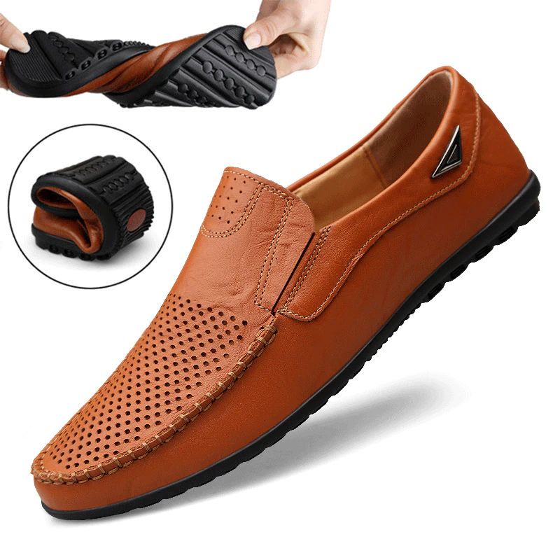 Alessandro Heren Loafers Dress Schoenen - Oranje