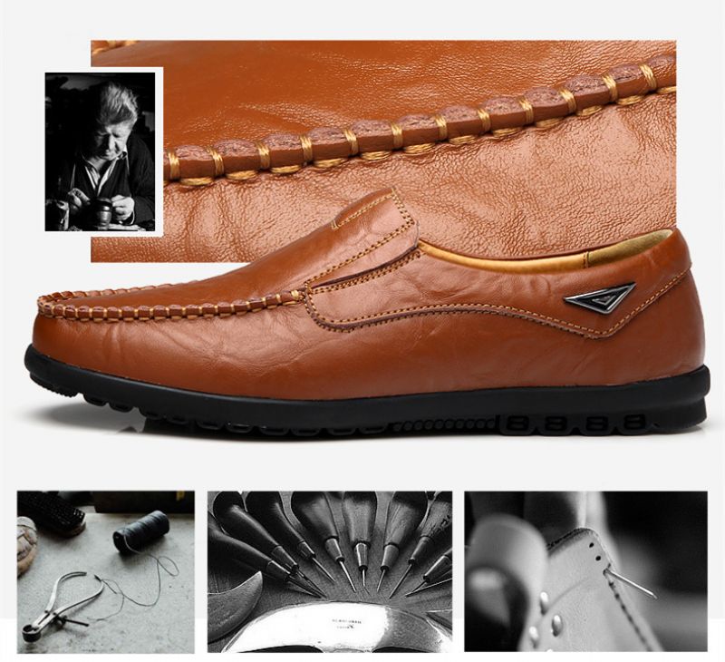 Alessandro Heren Loafers Dress Schoenen - Oranje