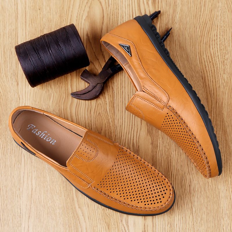 Alessandro Heren Loafers Dress Schoenen - Oranje