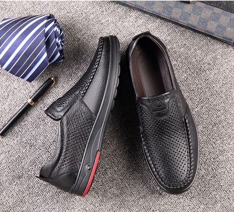 Alevin Heren Loafers Geklede Schoenen - Zwart