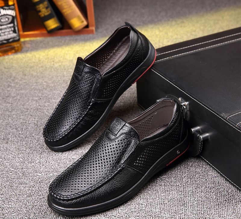 Alevin Heren Loafers Geklede Schoenen - Zwart