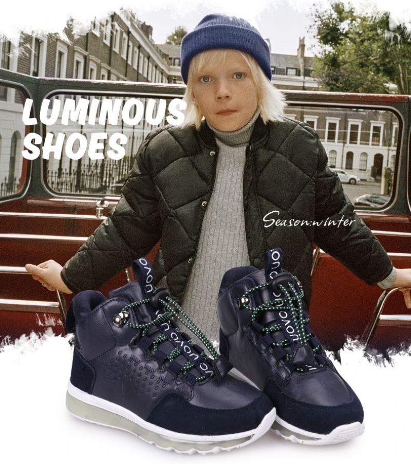 Alex Jongens Casual Sneaker - Blauw Bont