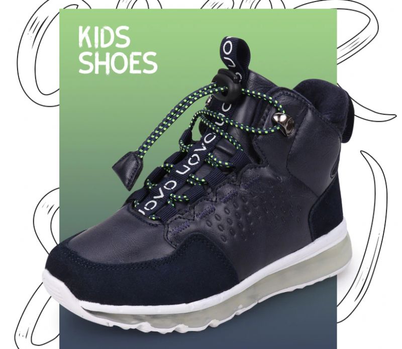 Alex Jongens Casual Sneaker - Blauw Bont