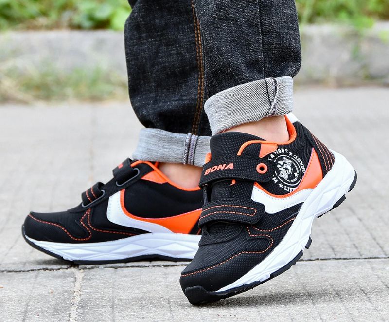 Alfons Jongens Casual Sneakers - Zwart