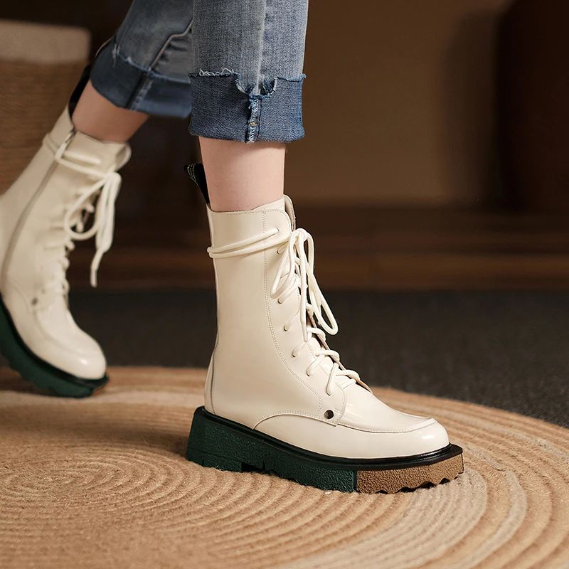 Ali Dames Casual Outdoor Laarzen - Zwart Zonder Bont