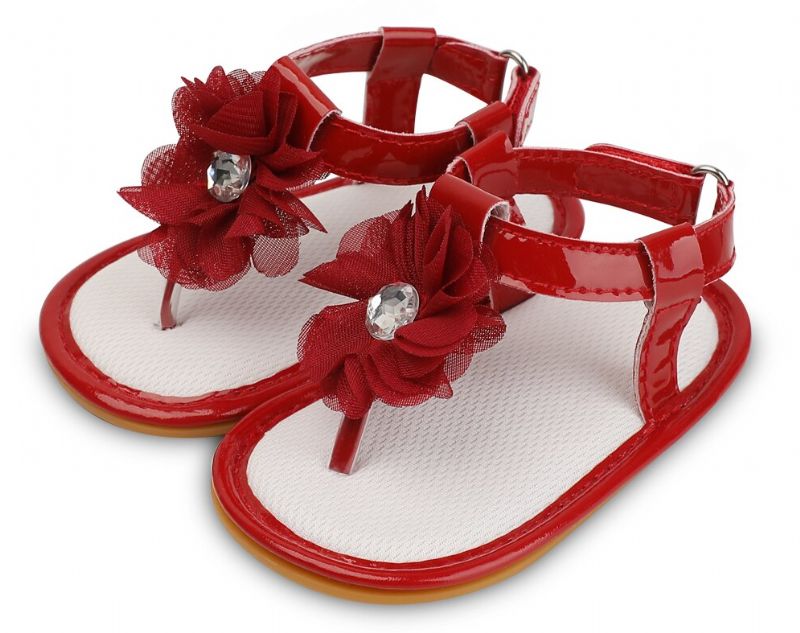 Alicia Baby Meisjes Casual Sandaal - Bordeauxrood