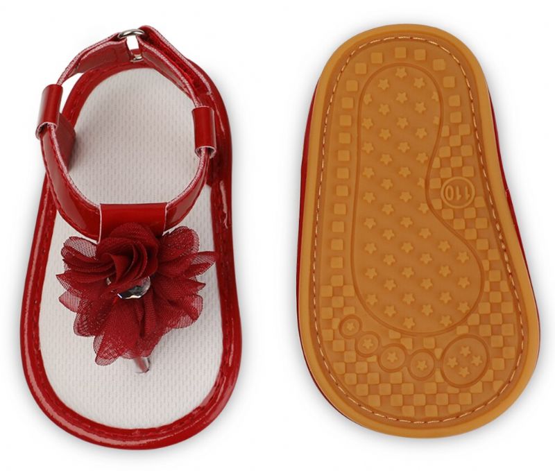 Alicia Baby Meisjes Casual Sandaal - Bordeauxrood