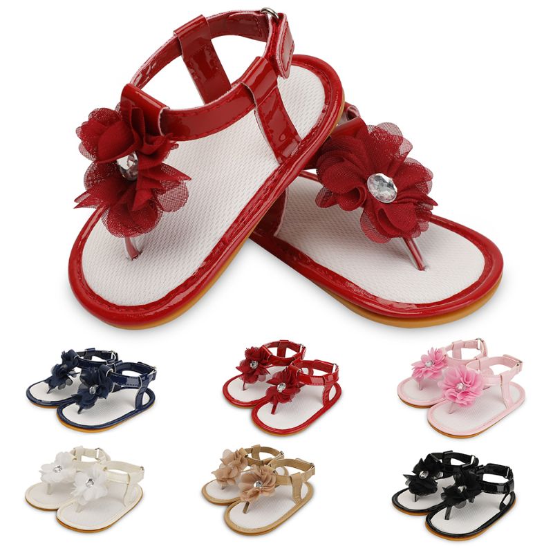 Alicia Baby Meisjes Casual Sandaal - Bordeauxrood
