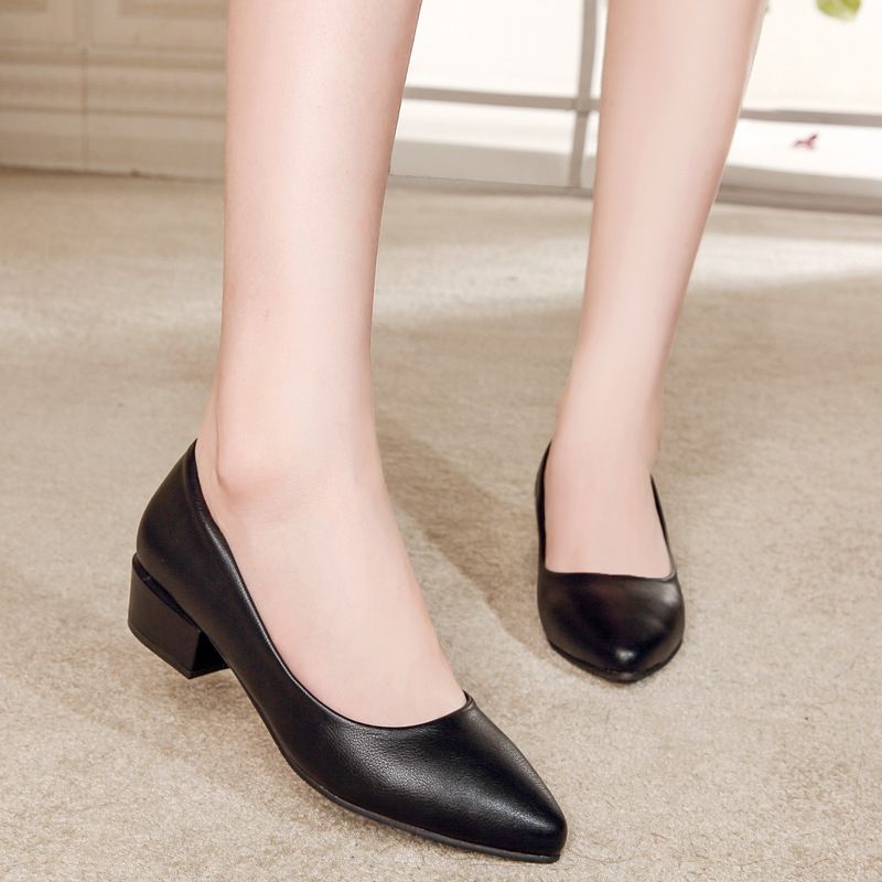 Alicia Dames Werk Pumps Schoenen - Hak Plat