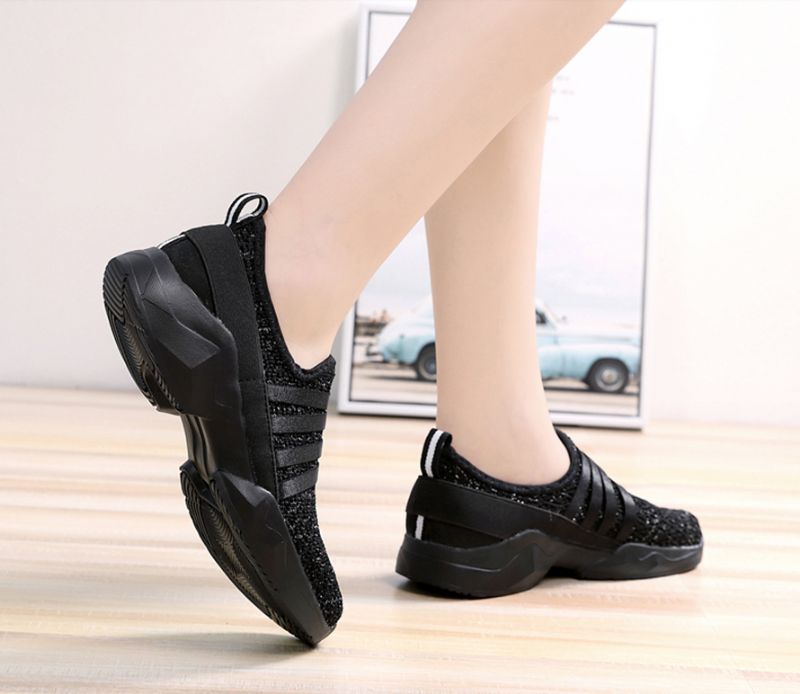 Alina Dames Slip-on Schoenen - Zwart