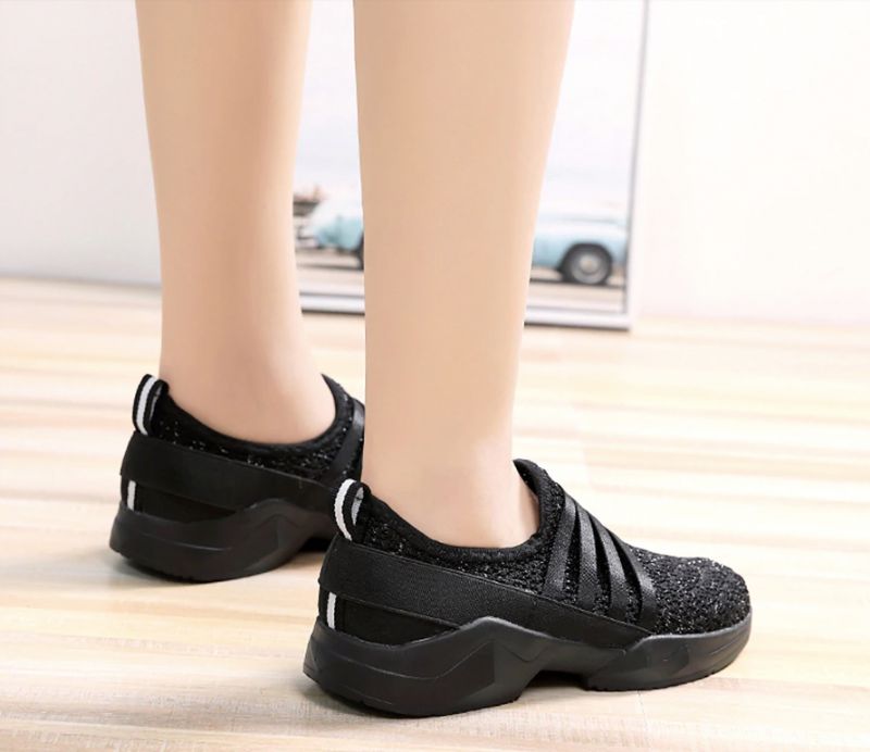 Alina Dames Slip-on Schoenen - Zwart
