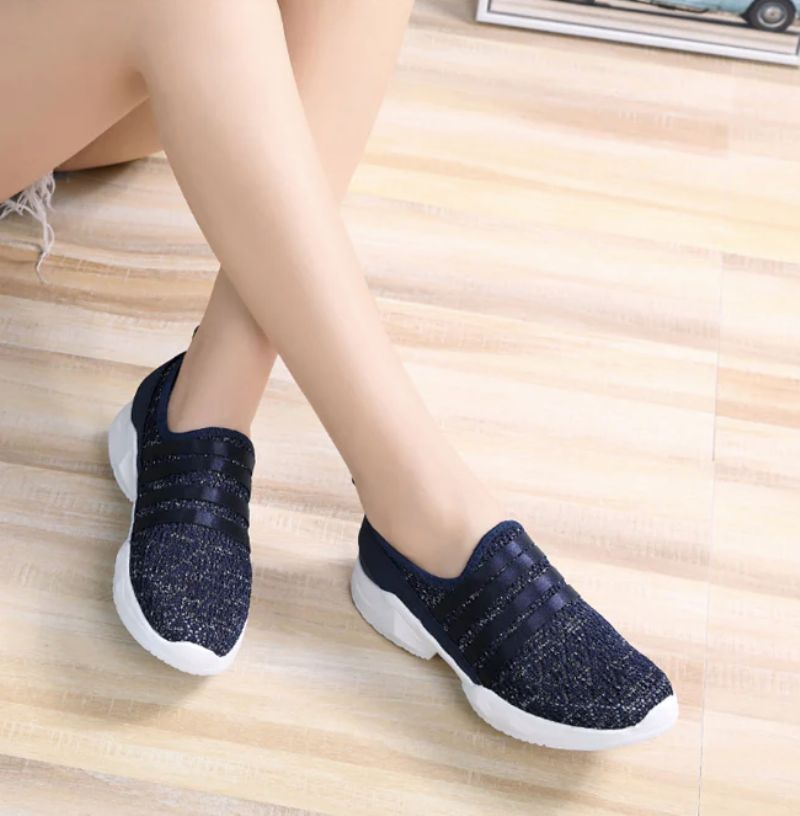 Alina Dames Slip-on Schoenen - Zwart