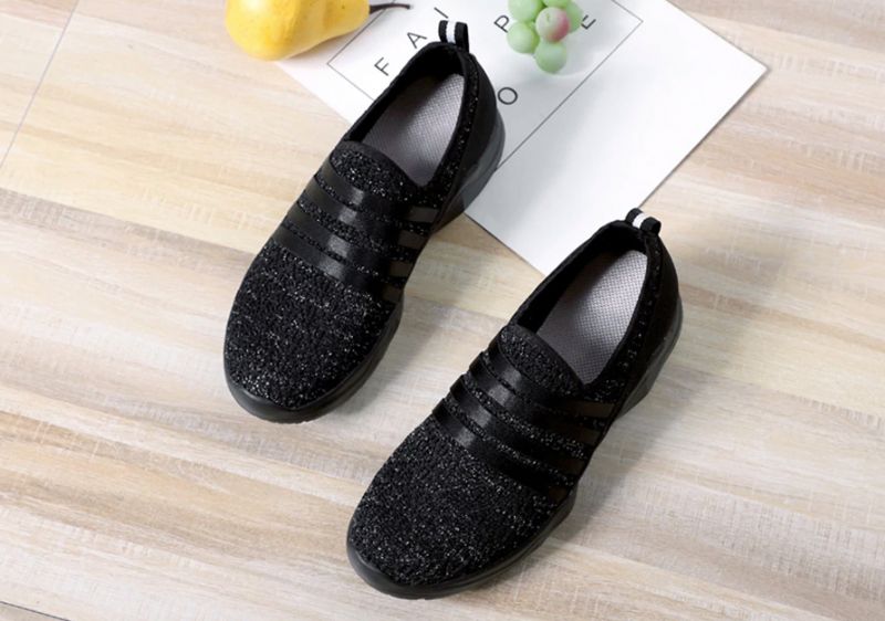Alina Dames Slip-on Schoenen - Zwart