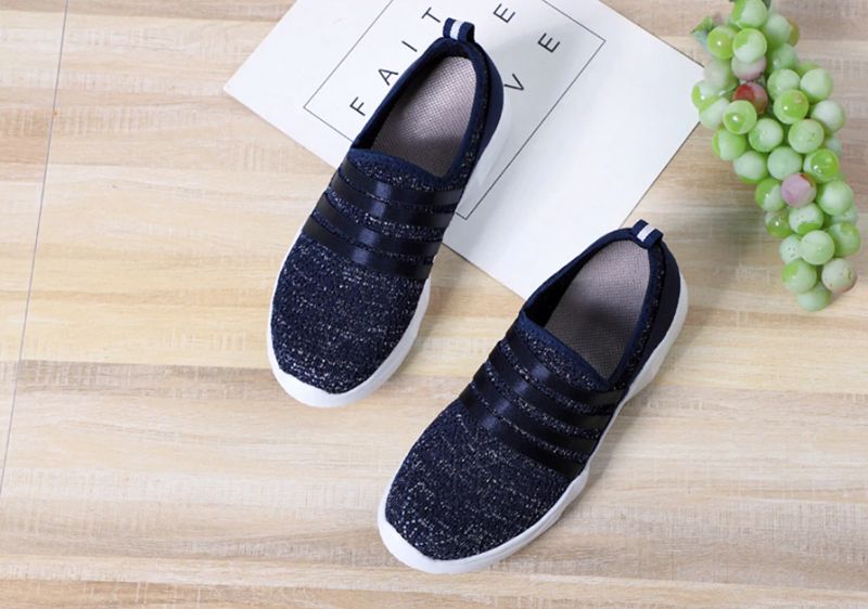 Alina Dames Slip-on Schoenen - Zwart
