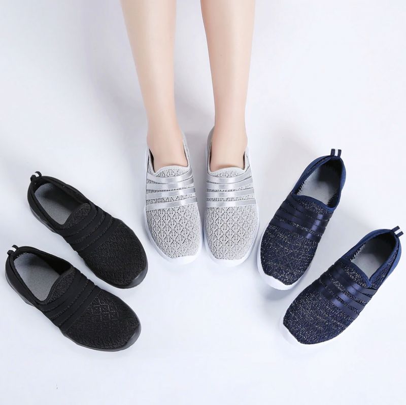 Alina Dames Slip-on Schoenen - Zwart