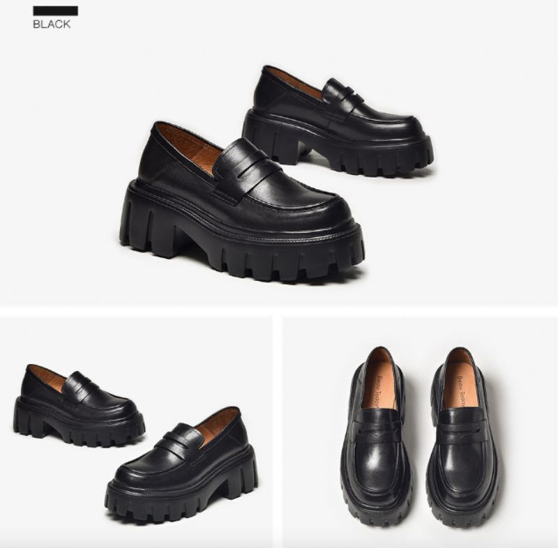 Alison Dames Platform Schoenen - Zwart