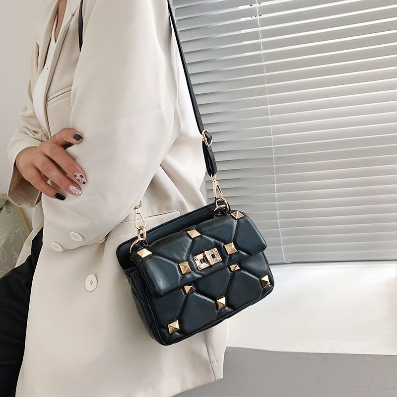Alix Dames Kunstleren Crossbody Handtas - Zwart