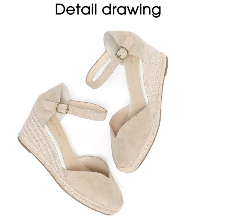 Aliza Dames Wedges Schoenen - 9CM V Zwart