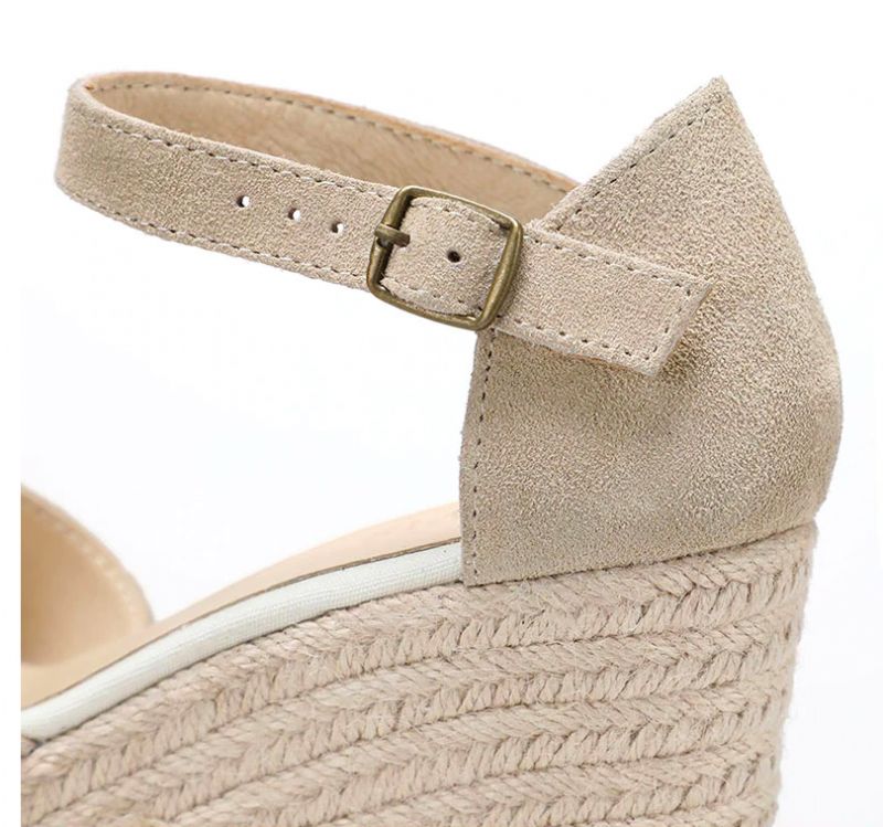 Aliza Dames Wedges Schoenen - 9CM V Zwart