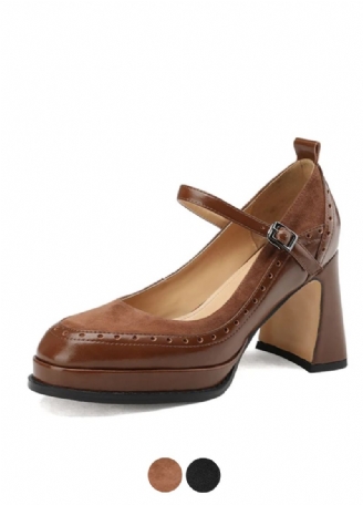 Alma Dames Brogue Leren Pumps