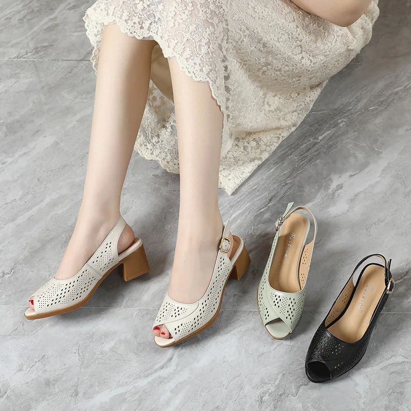 Alma Dames Open Toe Zomer Sandalen - Groen