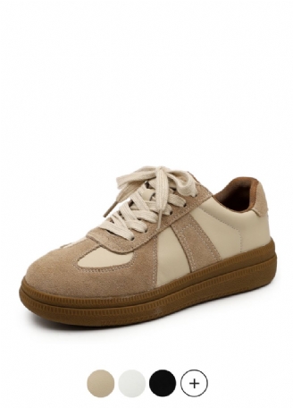 Alma Dames Veterschoen Leren Sneaker