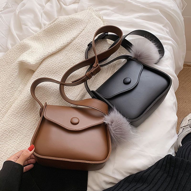 Almeda Dames Mini Kunstleren Crossbody Handtas - Zwart