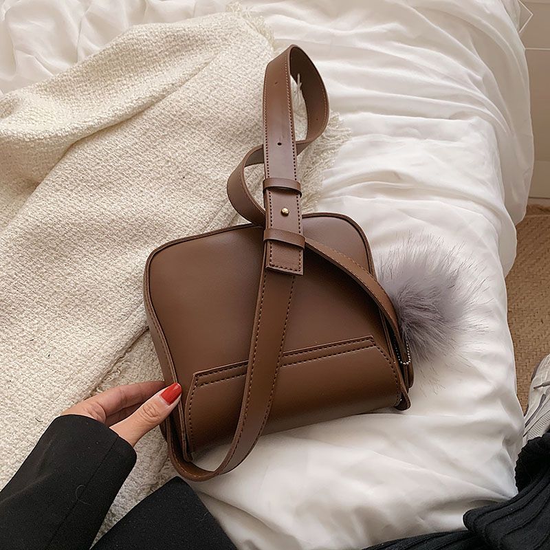 Almeda Dames Mini Kunstleren Crossbody Handtas - Zwart